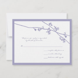 Lavender ramas de flores silvestres Boda RSVP