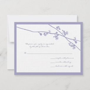 Lavender ramas de flores silvestres Boda RSVP
