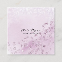 Lavender Resumen Tarjeta de visita cuadrada