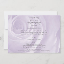 lavender rosa detalles de boda elegantes y simples