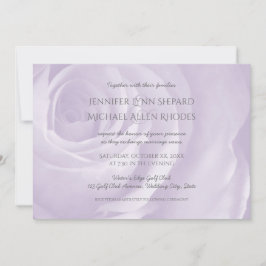 lavender rosa simple y elegante invitación a la bo