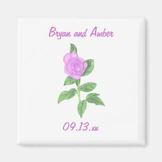 Lavender Rose salve los imanes de la boda de la fe
