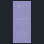 Lavender Silver Menu Simple<br><div class="desc">Lavender Silver Menu Simple</div>