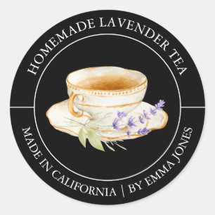 Lavender Tea Etiqueta moderna