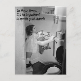 Lávese la postal de las manos
