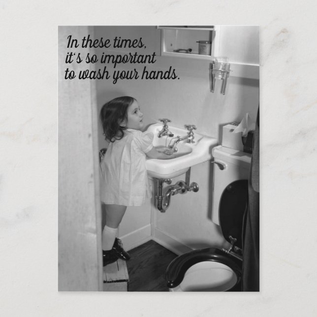 Lávese la postal de las manos (Anverso)