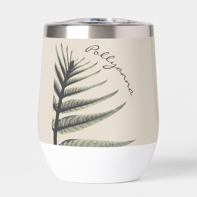 LavishlyOn Elegant Script Botanical Leaf Tan (Frente)