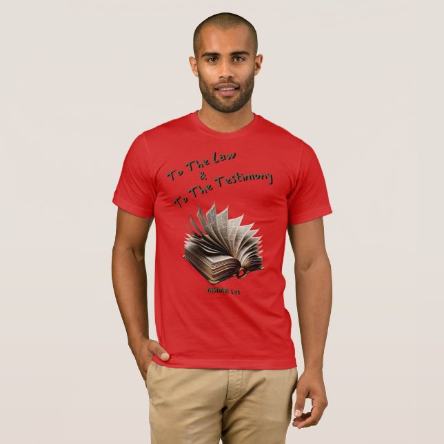 Law & Testimony-01 Camiseta relajada para hombres (Anverso completo)