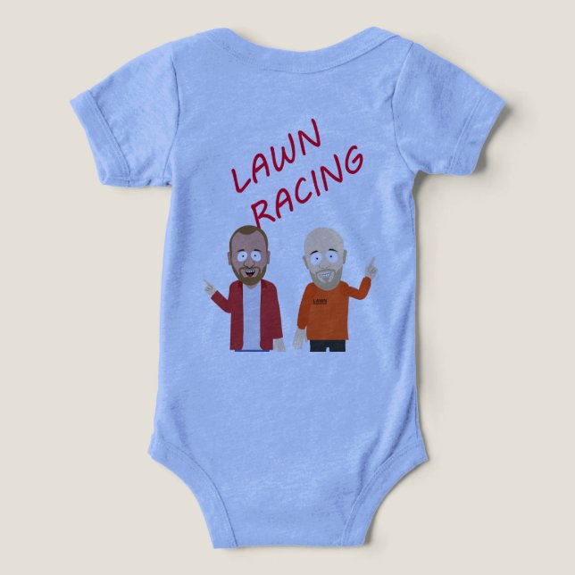 "Lawn Carreras Baby Bodysuit - Classic Logo Editio (Diseño Reverso )