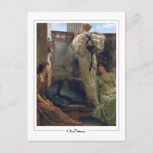 Lawrence Alma-Tadema #1 - Postal Bella Artes (Anverso)