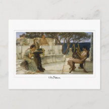 Lawrence Alma-Tadema #5 - Tarjeta postal de arte f