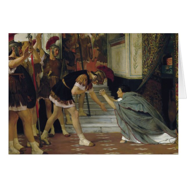 Lawrence Alma-Tadema - Proclamando a Claudius (Anverso (Horizontal))