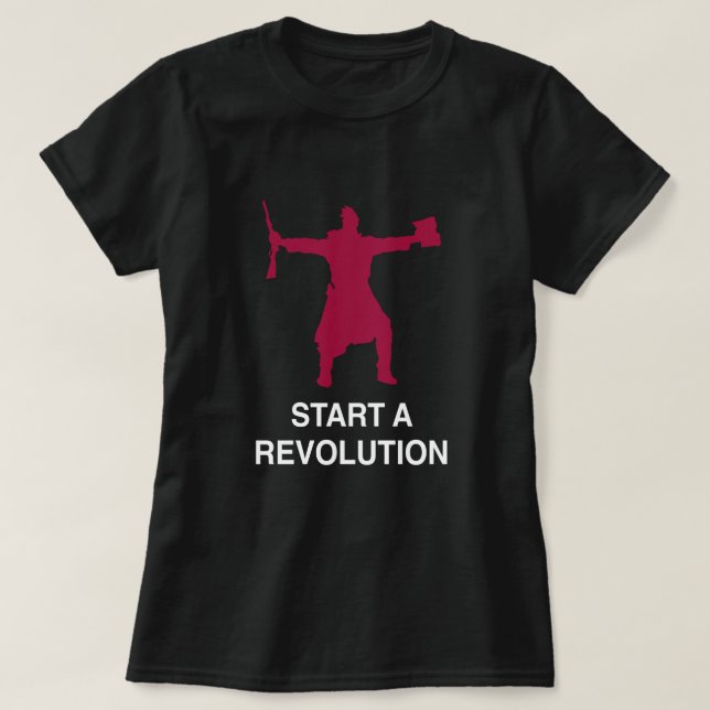 Lawrence Times femme Empieza una camiseta Revoluci (Diseño del anverso)
