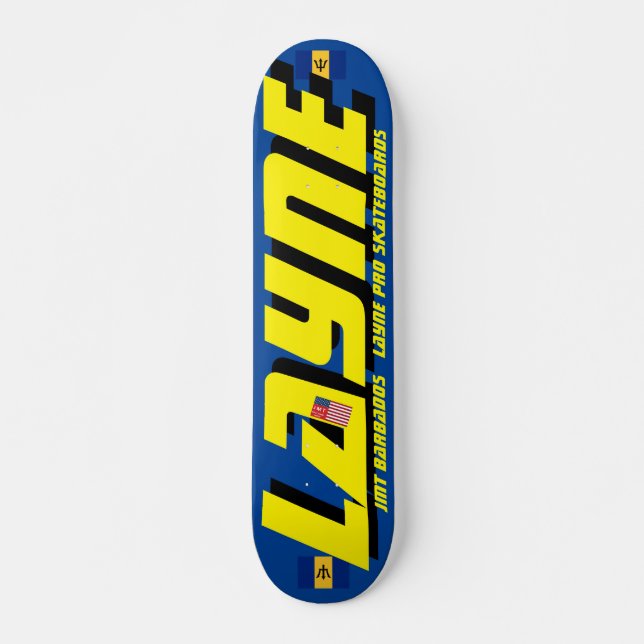 LAYNE JMT BARB 7 3/4" Tabla de monopatín (Anverso )