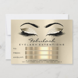 Lazas Certificado de Artista de maquillaje Regalo 