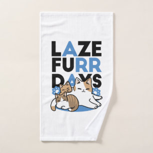 Laze Furr Days - Diseño de gatos perezosos