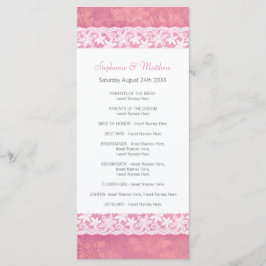 Lazo blanco en la tarjeta de rack del programa de