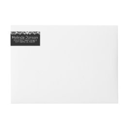 Lazo blanco sobre negro