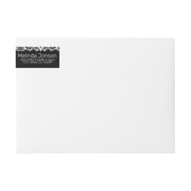 Lazo blanco sobre negro (Anverso)