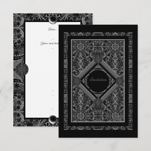 Lazo cerámico Negro (Anverso / Reverso)
