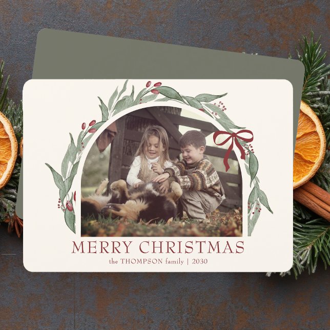 Lazo Coqueto Feliz Navidad Foto Personalizada (Subido por el creador)