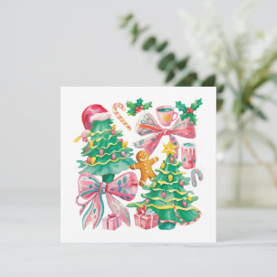 Lazo de árbol de Navidad elegante rosa azul Coquet