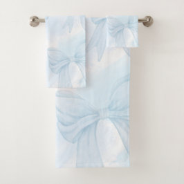 Lazo de cinta azul claro Coquette