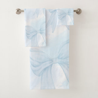 Lazo de cinta azul claro Coquette