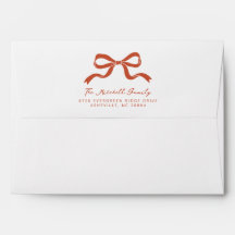 Lazo de cinta de Navidad elegante - Rojo