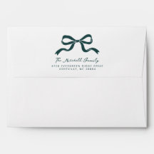 Lazo de cinta de Navidad elegante - Verde