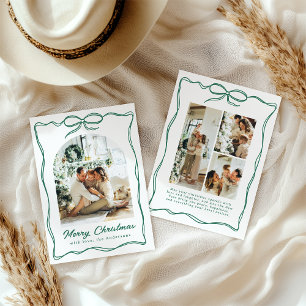 Lazo de cinta dibujado a mano para Navidad caprich