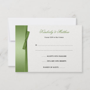 Lazo de cinta FALSA verde lima RSVP