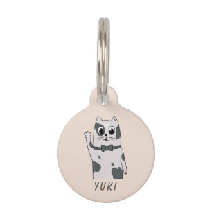 Lazo de gato ondulante Personalizado Identificador
