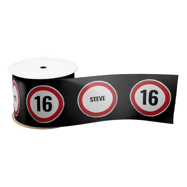 Lazo De Raso 16th birthday CUSTOM AGE and NAME (Carrete)