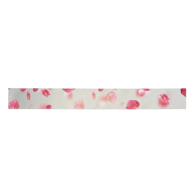 Lazo De Raso 3in satin Ribbon flower petal print (Anverso)