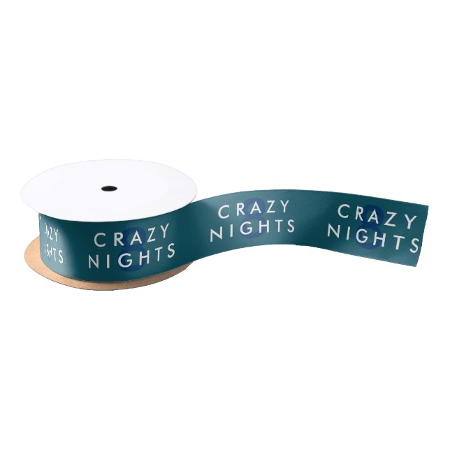 Lazo De Raso 8 Crazy Nights Hanukkah Ribbon (Carrete)