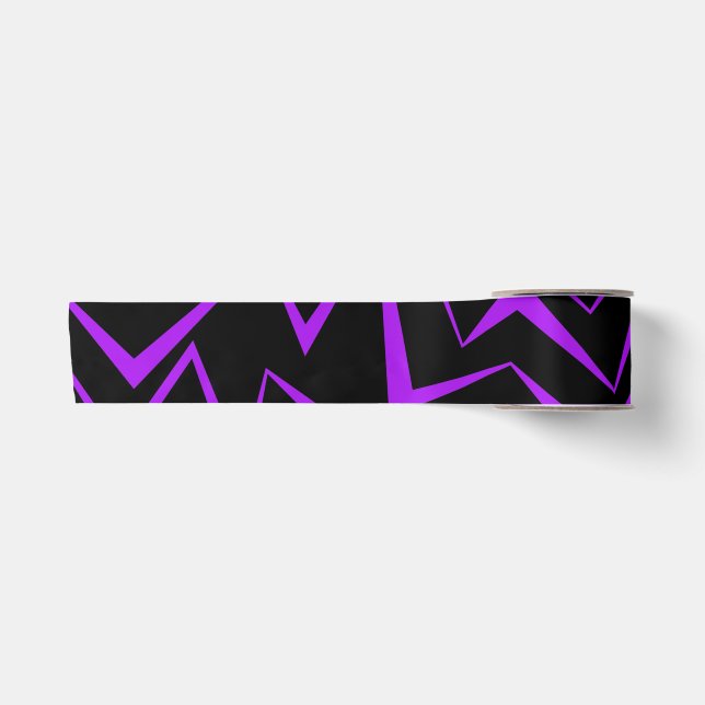 Lazo De Raso Abstract, bold, vibrant geometric zigzag pattern (Anverso)