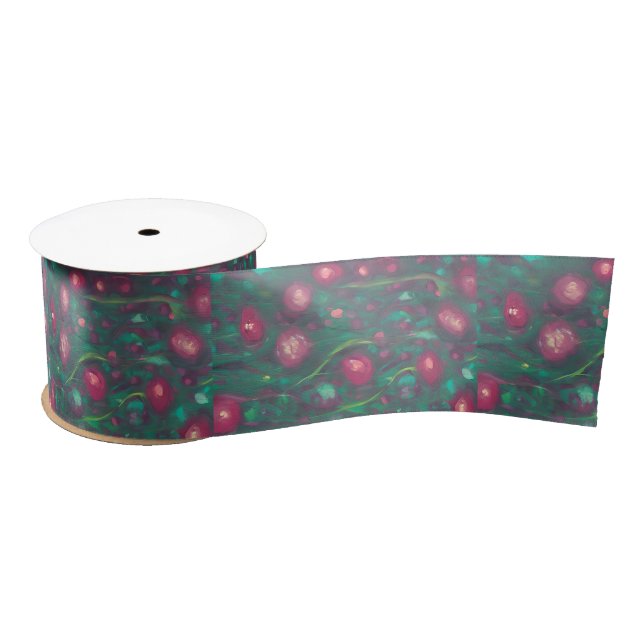 Lazo De Raso Abstract muted red roses  (Carrete)