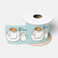 Acuarela del descanso para tomar café y
