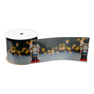 Lazo De Raso Adorno clásico de Navidad cascanueces de SlipperyJ