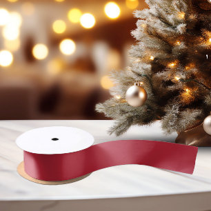 Lazo De Raso Agradable Navidad clásico rojo - Cinta satinada