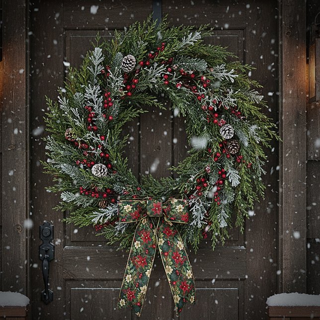 Lazo De Raso Agradables Navidades chinoiserie floral (Subido por el creador)