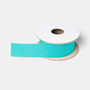 Lazo De Raso Aguamarina pintada a mano azul