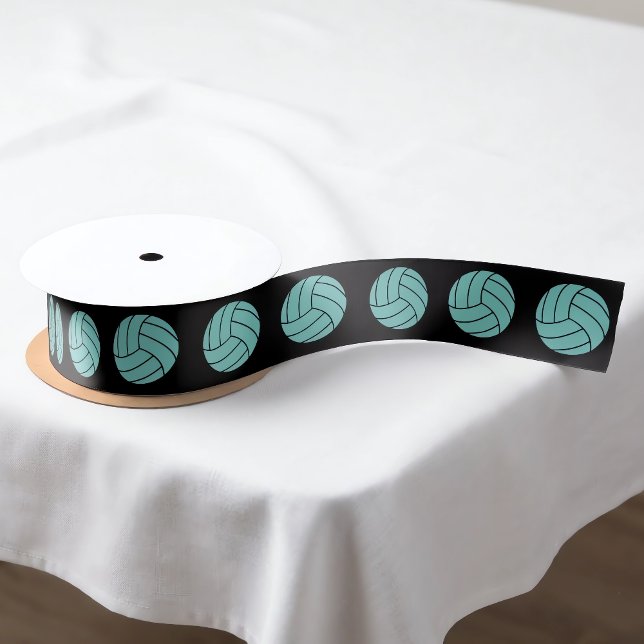 Lazo De Raso Ajuste de regalo del Fiesta deportivo del equipo d (Cute volleyball ribbon for volleyball party decor or gift wrapping.)