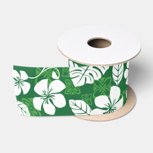 LAZO DE RASO ALOHA FRIDAY (VERDE) SATIN RIBBON