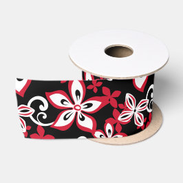 LAZO DE RASO ALOHA HAWAII (NEGRO/ROJO)