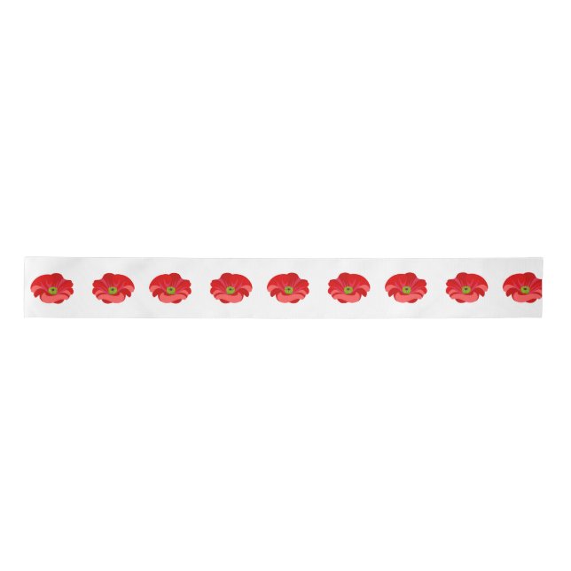 Lazo De Raso Amapola roja (Anverso)