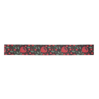 Lazo De Raso Amapolas rojas