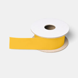 Lazo De Raso Amarillo azafrán sólido