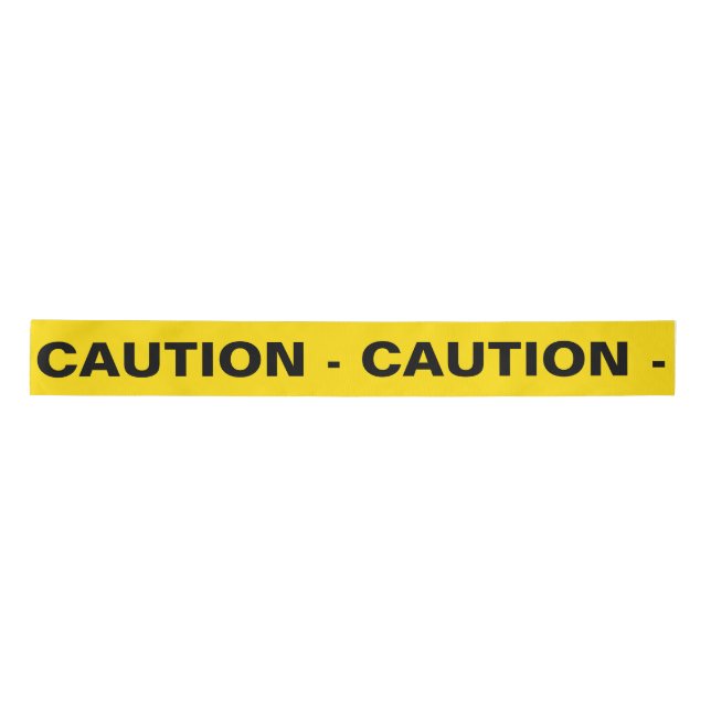 Lazo De Raso Amarillo 'CAUTION (Anverso)